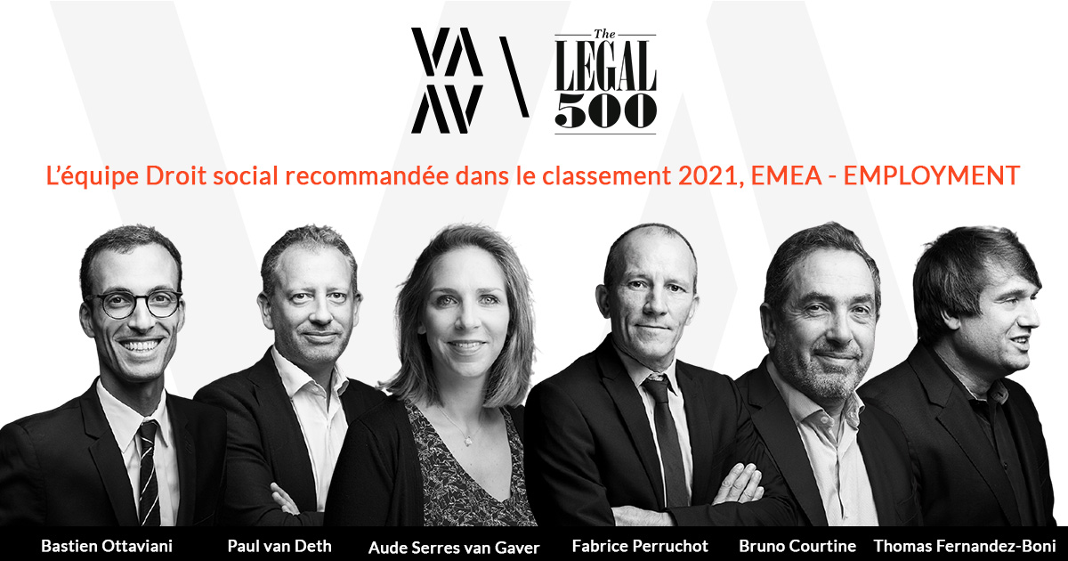 Vaughan Avocats classé dans The Legal 500 EMEA 2021 (Europe, Middle East & Africa)